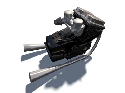 Motorcycle Engine 3D model