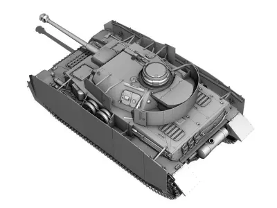 SD KFZ 161 PzKpfw IV - Panzer 4 - Ausf H 3D model