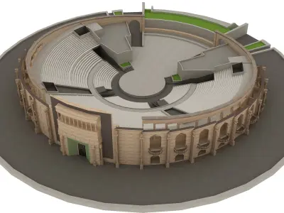 Katara Amphitheater Doha 3D model