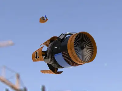 StarWars Pod Racer 01 Thumper Free 3D model