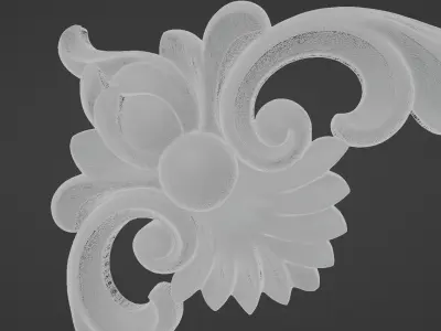 Free CNC model 1 Sculpted Ornament Free 3D print model