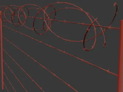 Barbed Wire Free 3D model