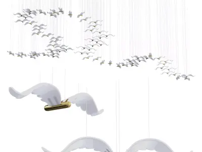 Seagul Chandelier 3D model