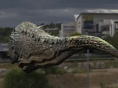 Dragon or dinosaur  tail  3D model