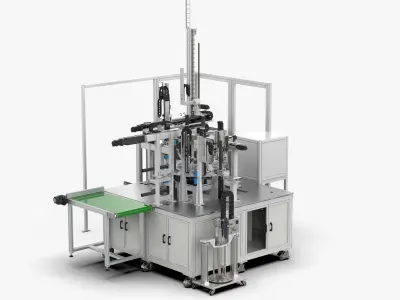 Automatic Electric Push Rod Shell Assembly Machine 3D model