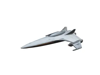 scifi space ship 3D model