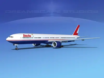 Boeing 777-300 MP Lauda 3D model