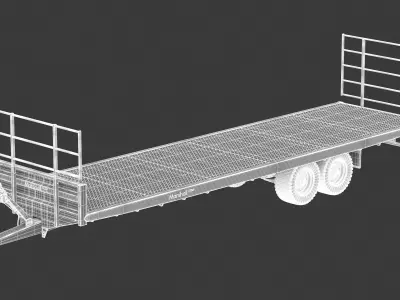 Bale trailers BC-36-TAN 3D model