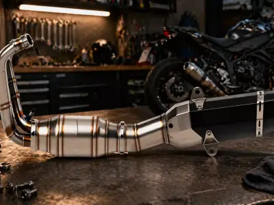 Performance Motorcycle Exhaust Pipe Model 3D model purchase