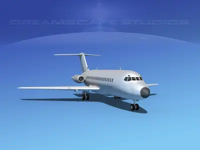 Douglas DC-9-15 Bare Metal 3D model