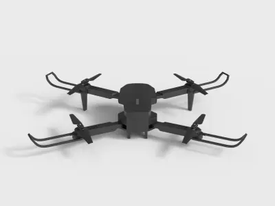 YOLOKE DRONE WITH CAMERA Low-poly 3D model