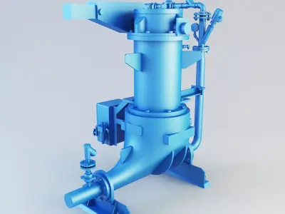 Ash vessel NA pump Low-poly 3D model