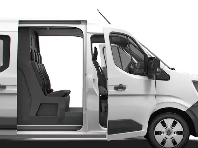 Renault Master L3H2 CrewCab Van HQ Interior 2024 3D model