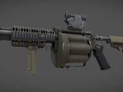 MGL-140 Low-poly 3D model