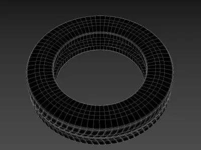 Continental VanContact tire Low-poly 3D model