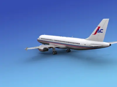 Airbus A320 Corporate 4 3D model