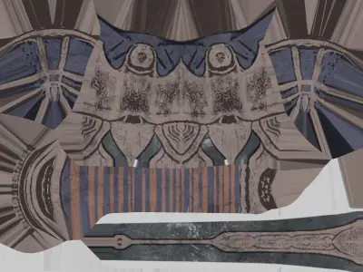 Sword Artorias Low-poly 3D model