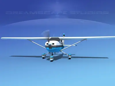 Cessna 172 Skyhawk 1976 V07 3D model