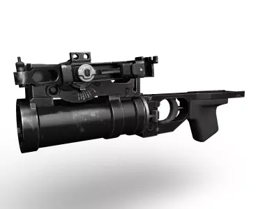 GP-25 grenade launcher Low-poly 3D model