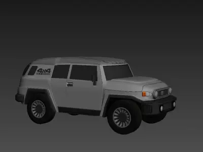 Toyota arazi 4x4 Low-poly 3D model