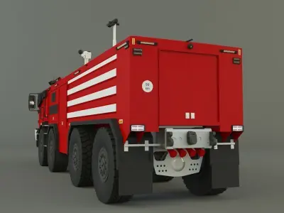 Titan Fire Truck 3D model