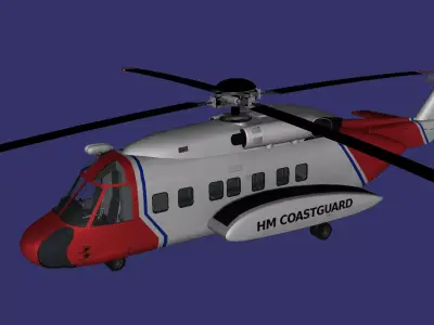 Sikorsky S 92 Free low-poly 3D model