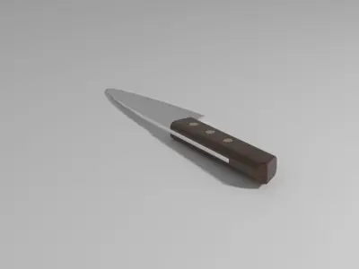 Kitchen Chefs Knife Free low-poly 3D model