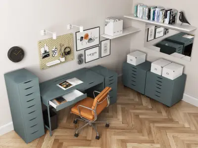 Office Workplace Alex Series 3D model