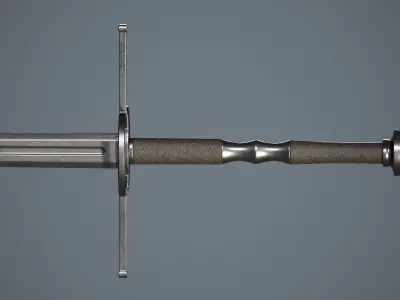 Two-handed swords Low-poly 3D model