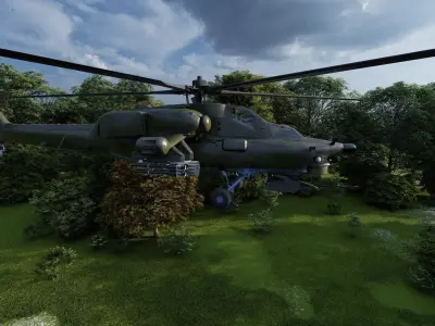 Attack Helicopter MI-28 Havoc 3D model