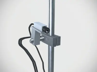 CCTV Camera With Stand Low-poly 3D model
