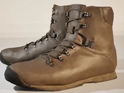 ITURRI Patrol Boots Brown Low-poly 3D model