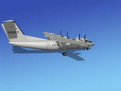 Dehavilland DHC-7 US Army 3D model