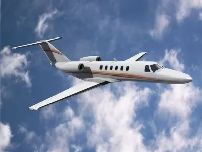 Cessna Citation cj3 private jet 3D model