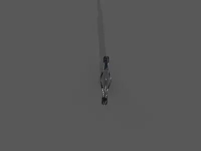 Dark Battle Worn Sword Game Ready Asset Low-poly 3D model