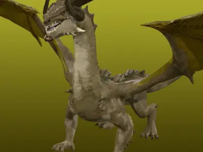 Desert Dragon Ancient 3D model
