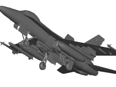 McDonnell Douglas F-18 3D model