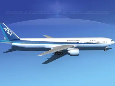 Boeing 777-300 ANA 3D model