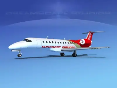 Embraer ERJ-135 Suncoast Air 3D model