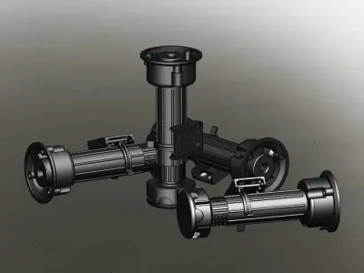 Furniture leg H-150 Free 3D model