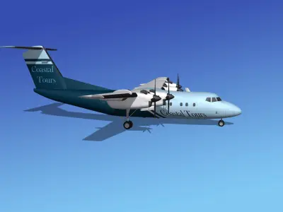 Dehavilland DHC-7 Coastal Tours 3D model