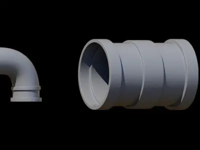 45 Pipe Joints 3D Models 3D model