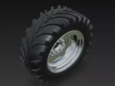 Truck Tyre 3d Model 3D model