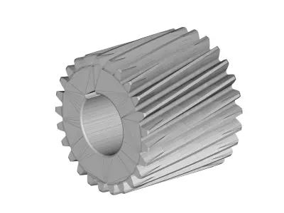 Helical gear 3D model