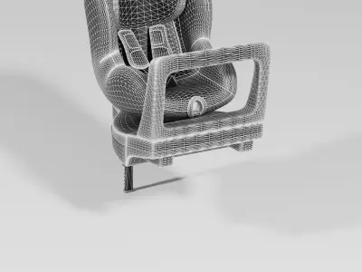 Pink Britax Romer Dualfix M 0-18 kg Baby car seat S Low-poly 3D model