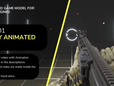 LGM 01 FPS Animation Low-poly 3D model