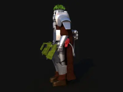 Futuristic Soldier version 2 3D model