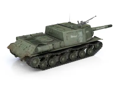 ISU-152 - 319 - Soviet heavy self-propelled gun 3D model