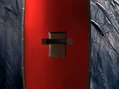 romans shield Low-poly 3D model