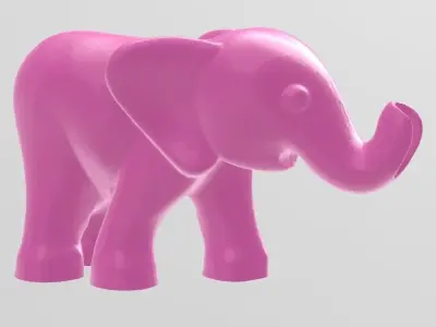 Elephant toy 3D print model